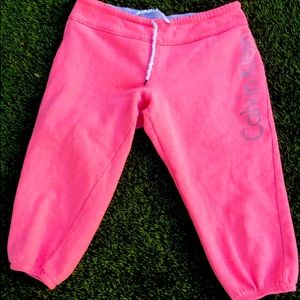 Coral Calvin Klein sweats